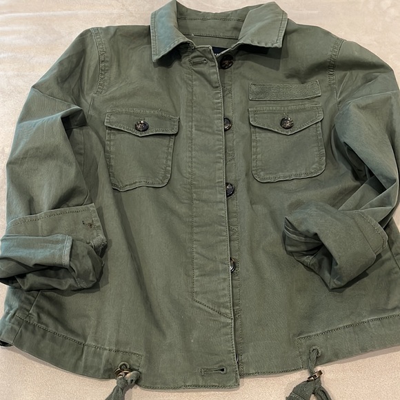 Banana Republic Flight Utility Crop Jacket Size XSP - Picture 9 of 10